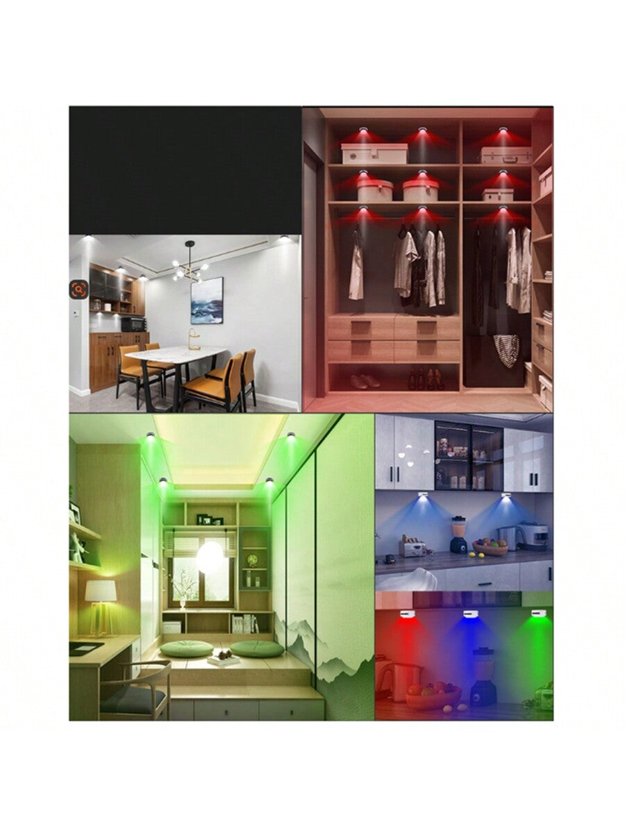 Mała lampa magiczna kula, lampa projekcyjna, lampa sceniczna z wodnym wzorem, kolorowa, obrotowa lampa nastrojowa, lampa z rozgwieżdżonym niebem, lampa do szafki w garderobie, lampa pat - dekoracyjna lampa nastrojowa sterowana pilotem