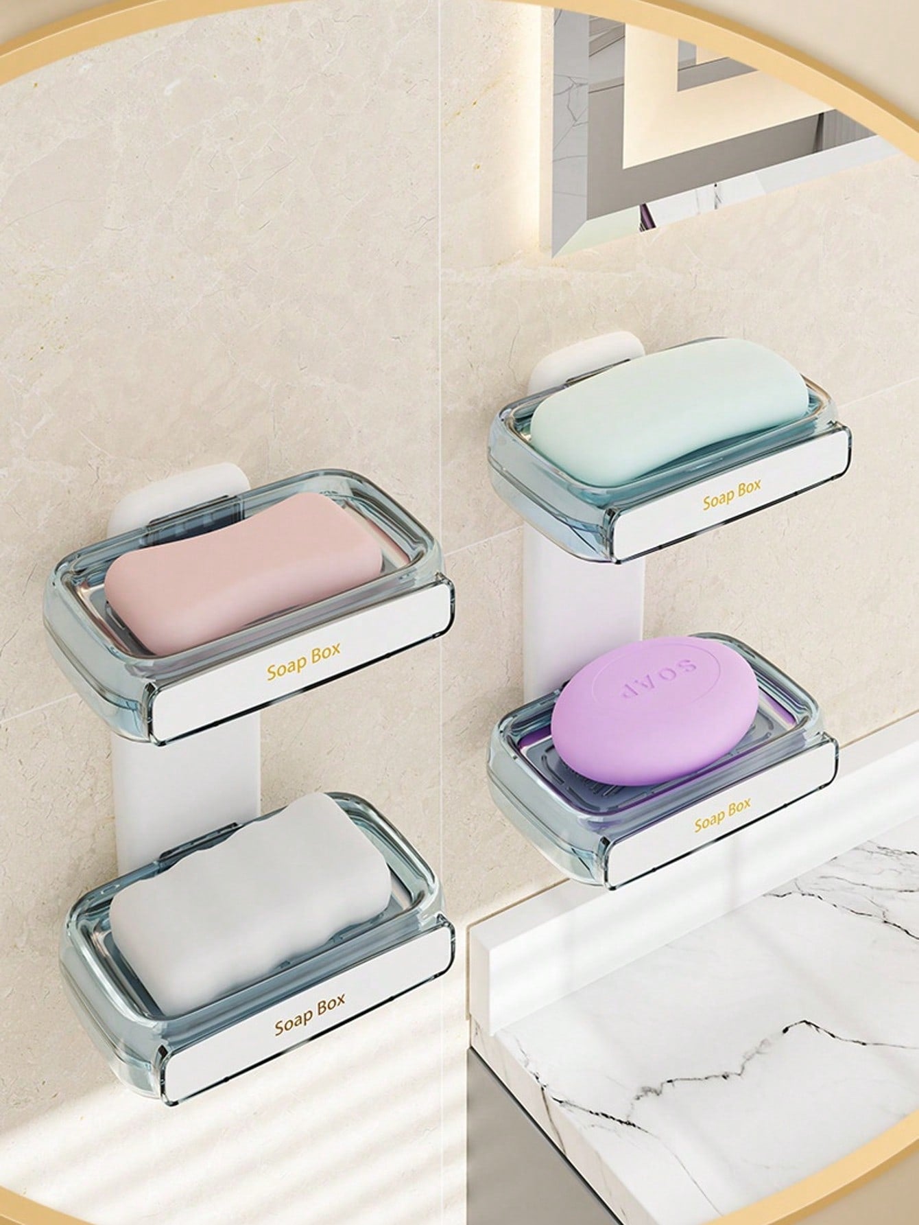 Mydelniczka z drążkiem spustowym, montowana na ścianie mydelniczka, odpowiednia do prysznica, łazienki, wanny, zlewu kuchennego - mydelniczka, samoodpływowa mydelniczka, nie wymaga wiercenia, nie wymaga narzędzi, pojemnik na mydło