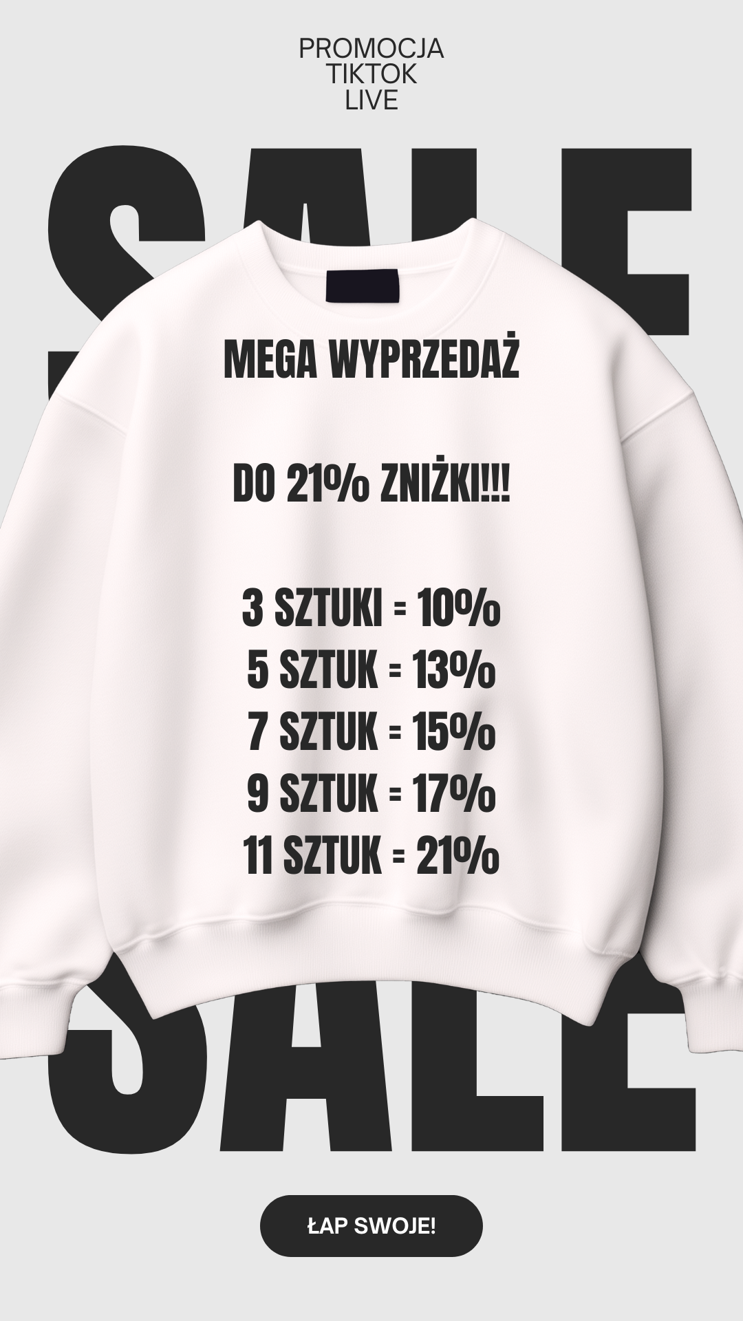 BLUZY TikTok Wyprzedaż do 21% zniżki!!!