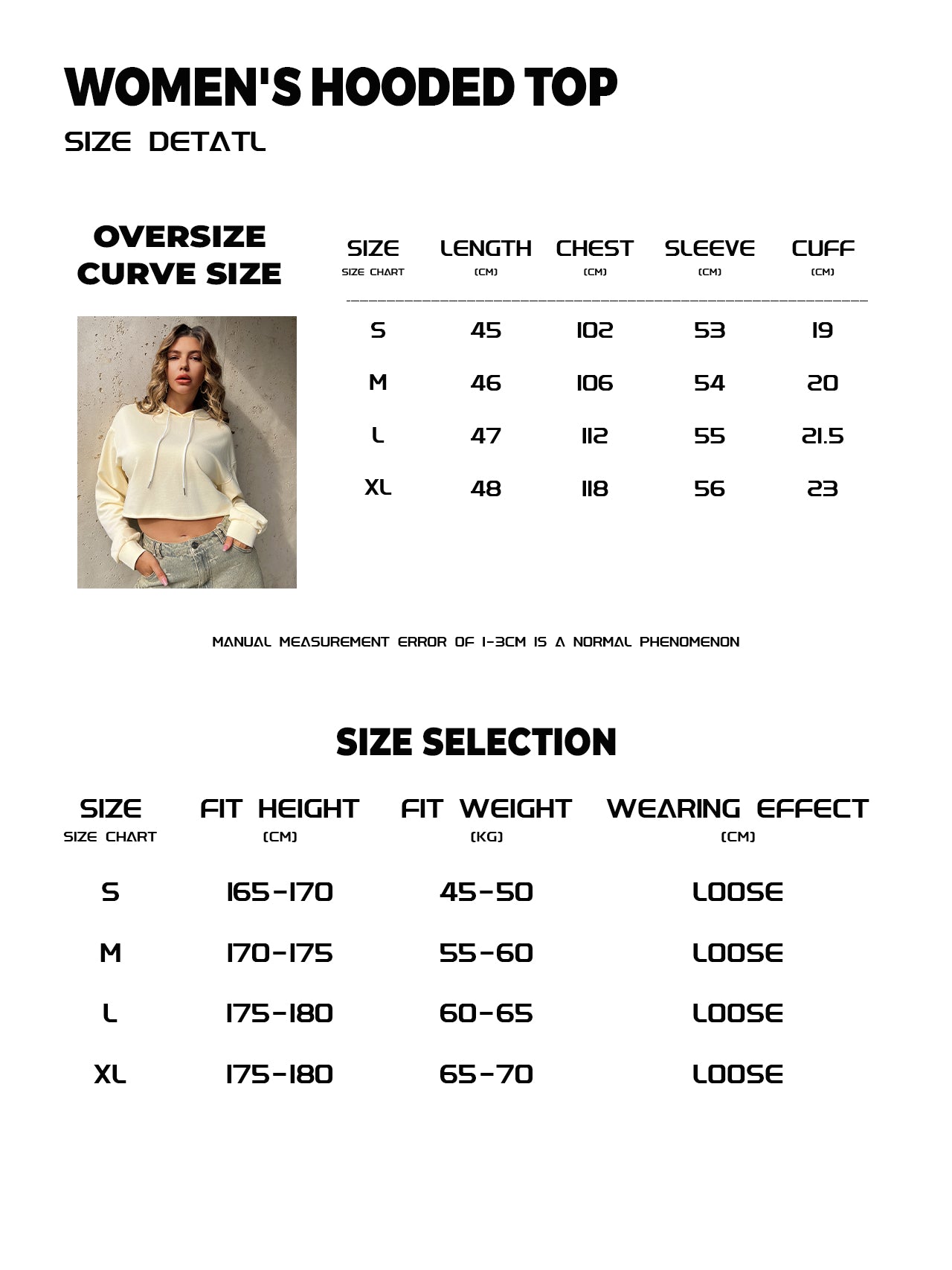 Bluza z kapturem, krótka, cienka, niezbędny element modnego ubioru(SS513)