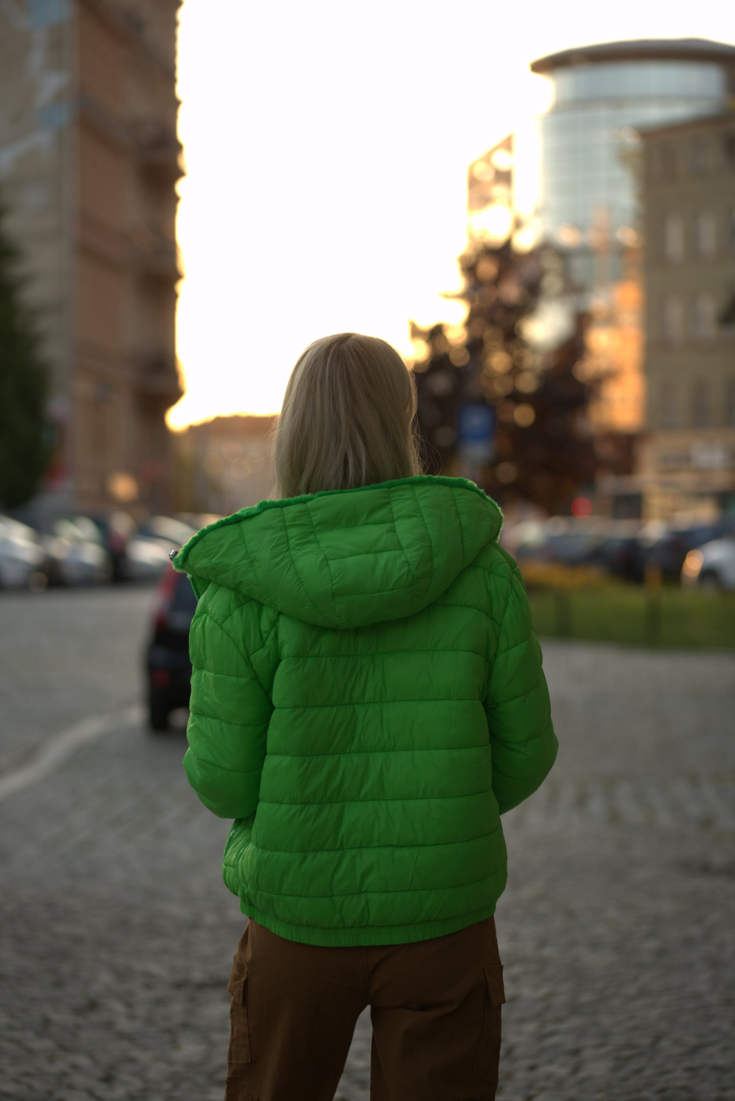 Kurtka Damska Dwustronna - Futerko i Puch - Dwa Kolory