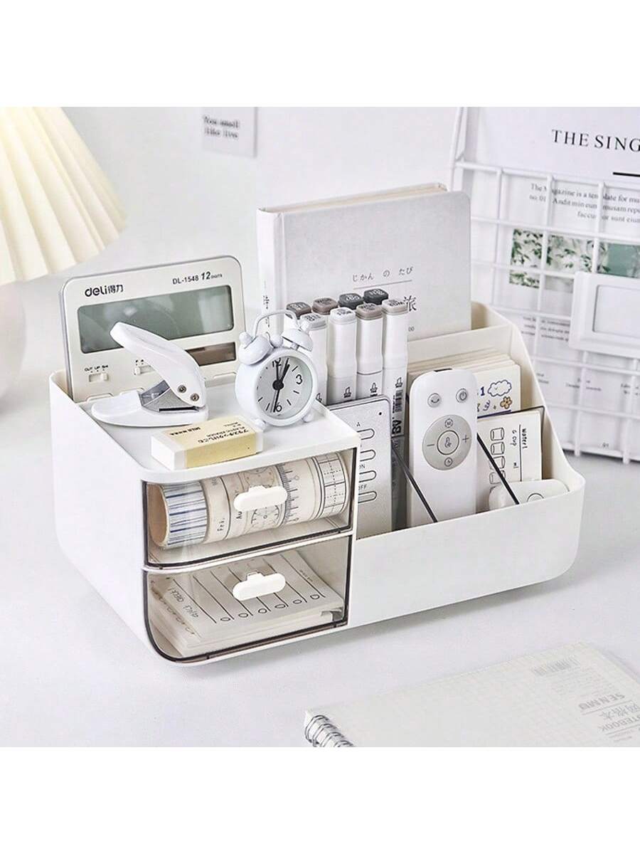 Pudełko do przechowywania artykułów papierniczych, szuflada na biurko, biurko studenckie, uchwyt na długopisy, stanowisko pracy, organizer do dziennika ręcznego, półka na biurko, wielofunkcyjne, biurko studenckie