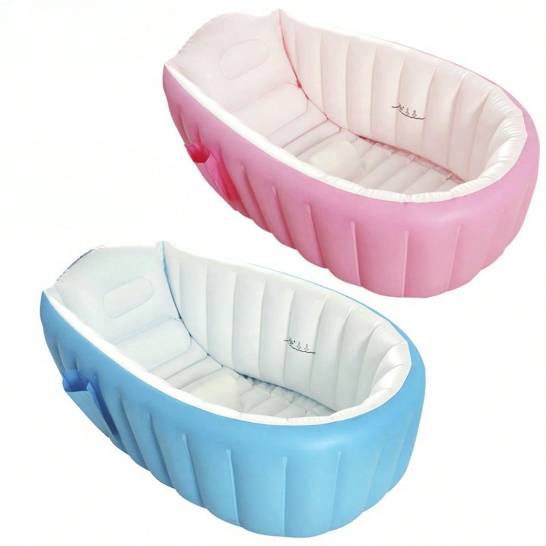Mała dmuchana wanna/wanna dmuchana + z pompką powietrza, składany brodzik, przenośna wanna podróżna, składana wanna, oszczędza miejsce, jest łatwa do przechowywania i przenoszenia, składana wanna basenowa