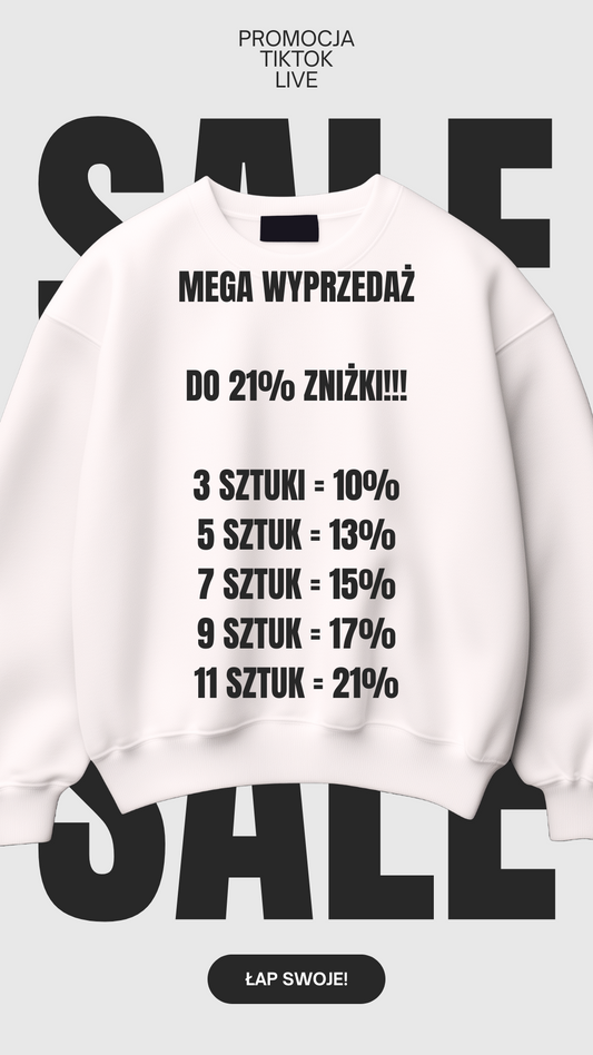 BLUZY TikTok Wyprzedaż do 21% zniżki!!!