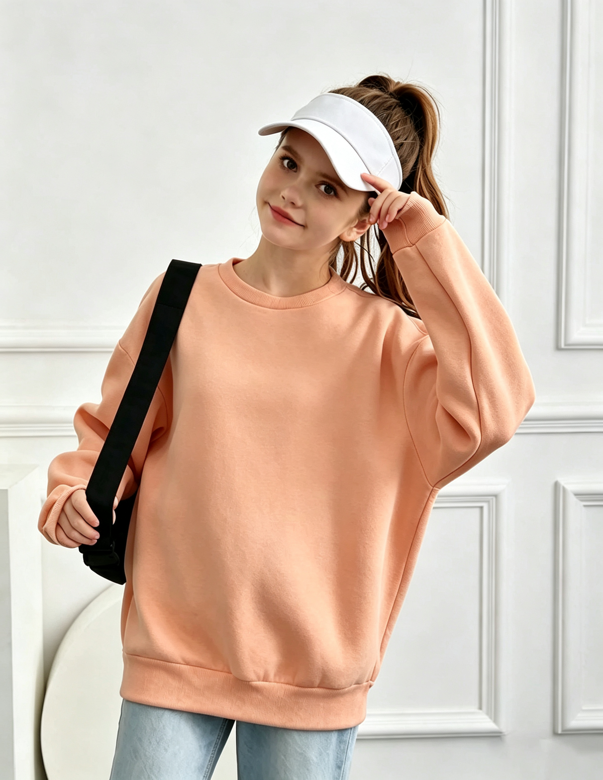 Bluza dresowa bez kaptura, frotowa, uniseks dla dzieci TG260