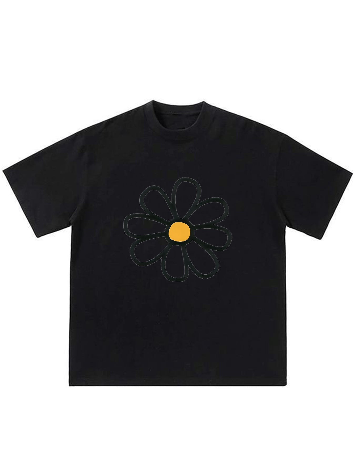 T-shirt BASIC czarny — bez nadruku
