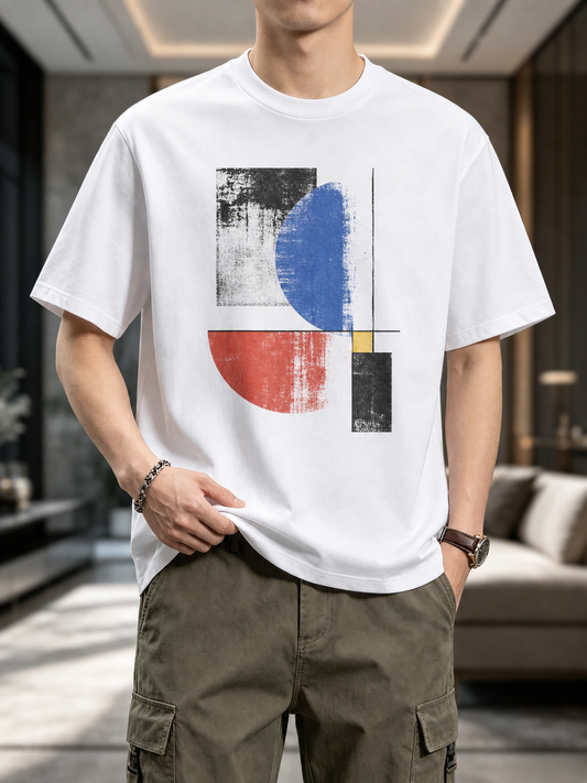 Biały T-shirt Color Motion